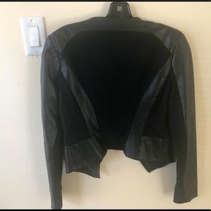Arden B - Leather mid drift jacket